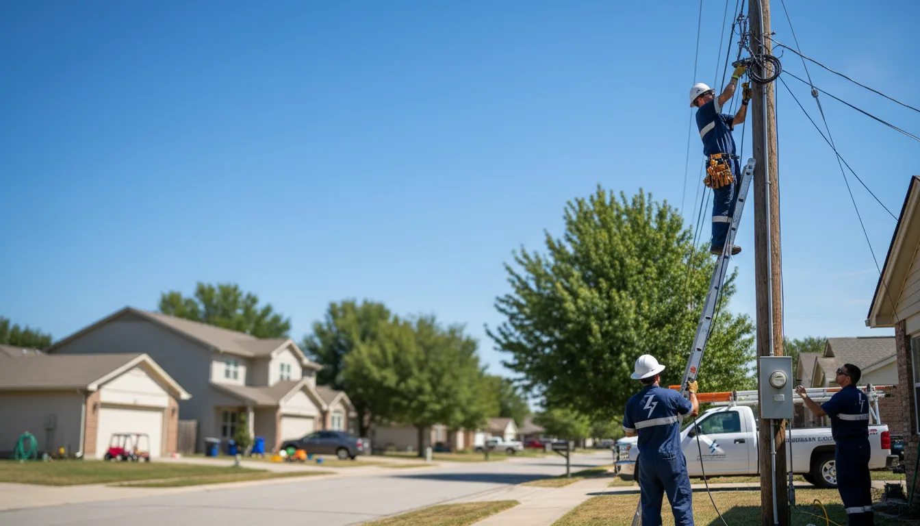 Residential electrician providing installation services in Oldsmar, FL